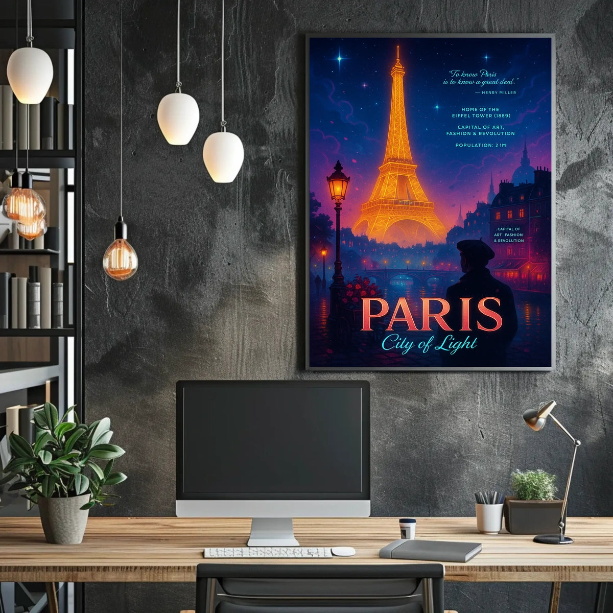Paris City of Light Poster