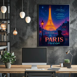 Paris City of Light Poster