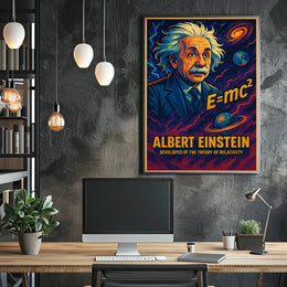 Albert Einstein Theory Of Relativity Poster
