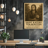 Saint Kateri Tekakwitha Lily Of The Poster