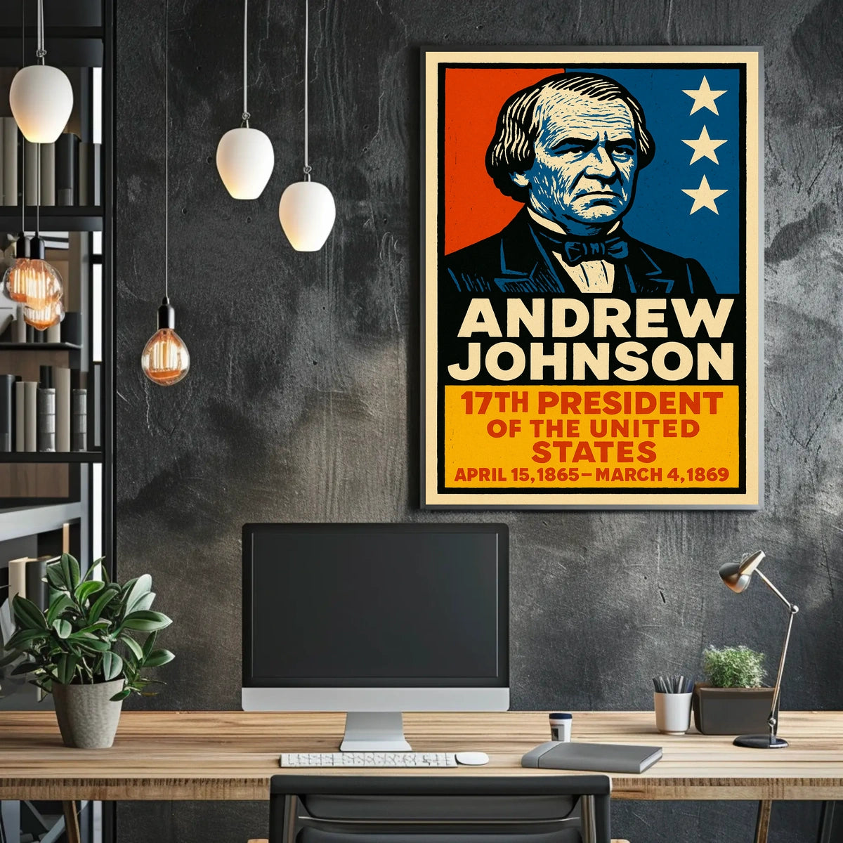Andrew Johnson 17th President Poster
