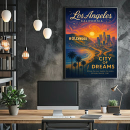 Los Angeles City Of Dreams Poster