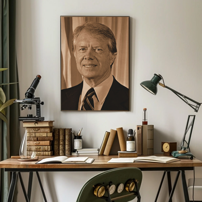 Jimmy Carter 39th President Sepia Photo