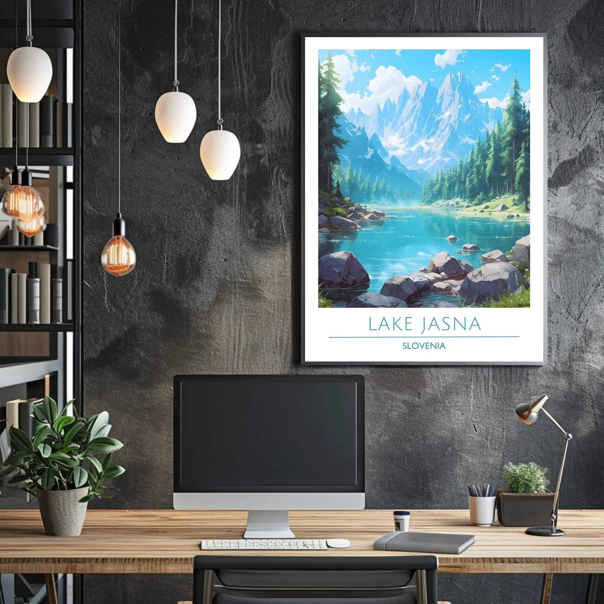 Serene Beauty of Lake Jasna Poster
