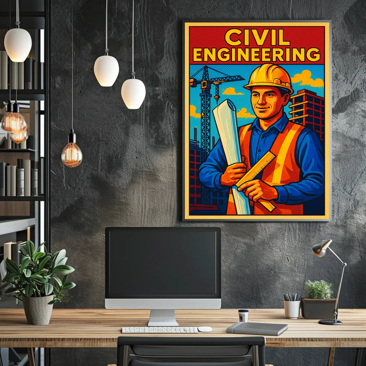 Civil Engineering Vision Poster