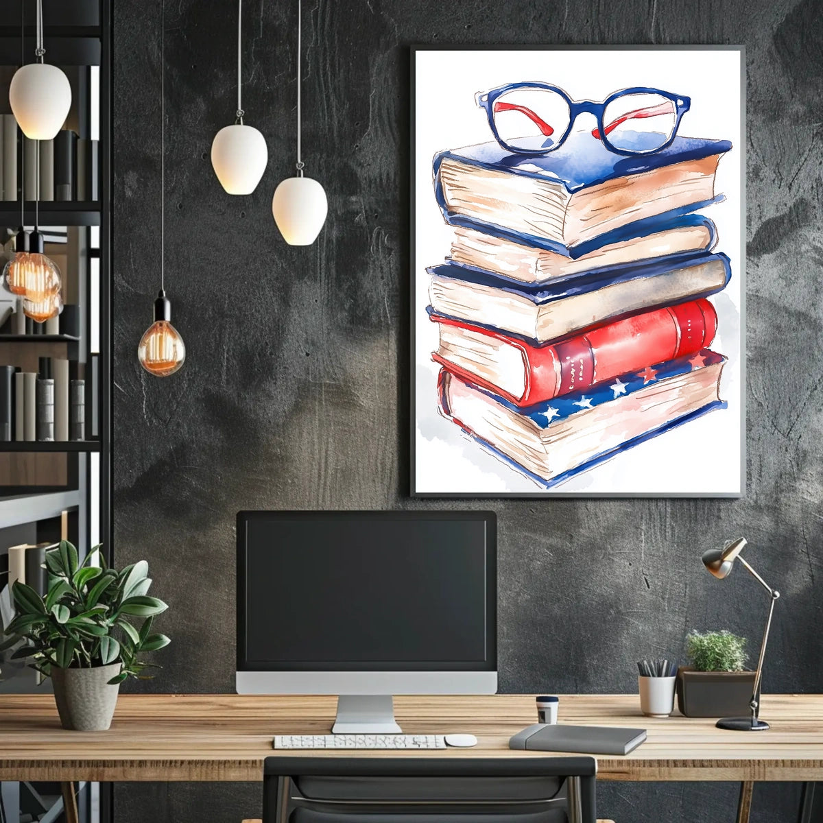 stack of books Poster
