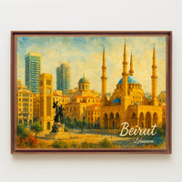 Beirut Cityscape Poster