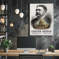 Chester A. Arthur 21st President of the United States Reflections Poster