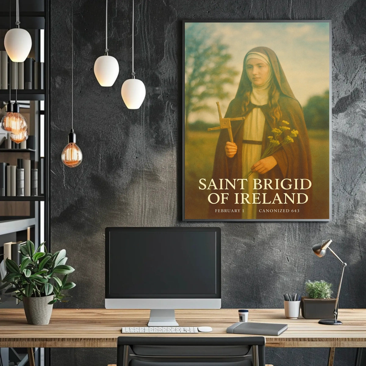 Saint Brigid Of Ireland Poster