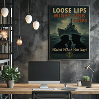Loose Lips Might Sink Ships Poster