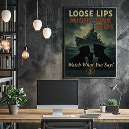 Loose Lips Might Sink Ships Poster