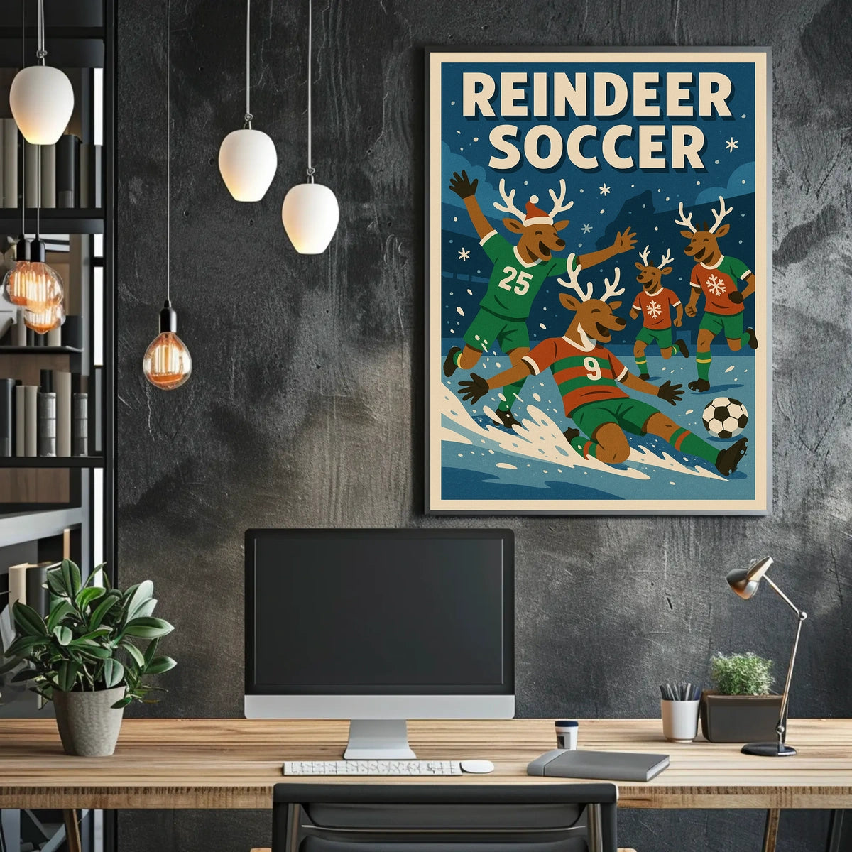 Reindeer Soccer Extravaganza Poster
