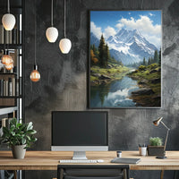 Majestic Mountain Landscape Poster