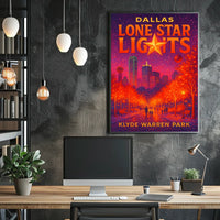 Dallas Lone Star Lights Poster