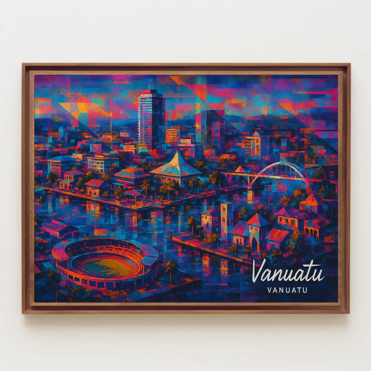 Vanuatu Cityscape Poster