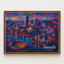 Vanuatu Cityscape Poster