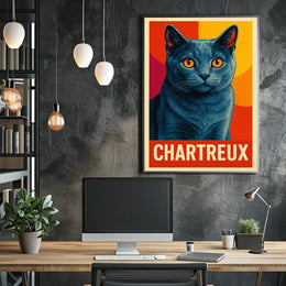 Chartreux Cat Poster