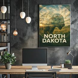 North Dakota Wilderness Poster