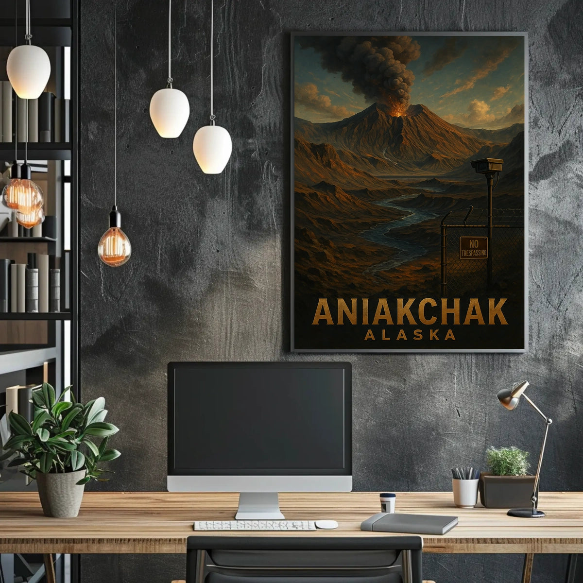 Aniakchak Volcano Alaska Poster