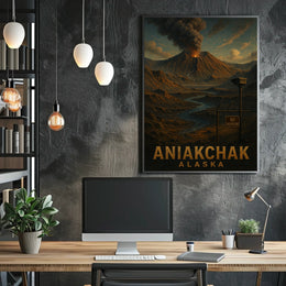 Aniakchak Volcano Alaska Poster