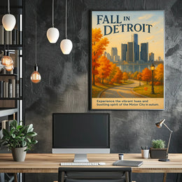 Fall in Detroit Poster