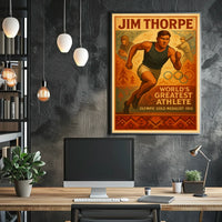 Jim Thorpe Legendary Athlete Poster