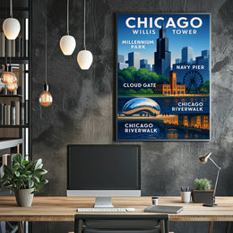 Discover Chicago Poster