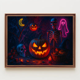 Spooky Halloween Night Gothic Realism Collector Enthusiasts Museum Quality Timeless Wall Art Poster