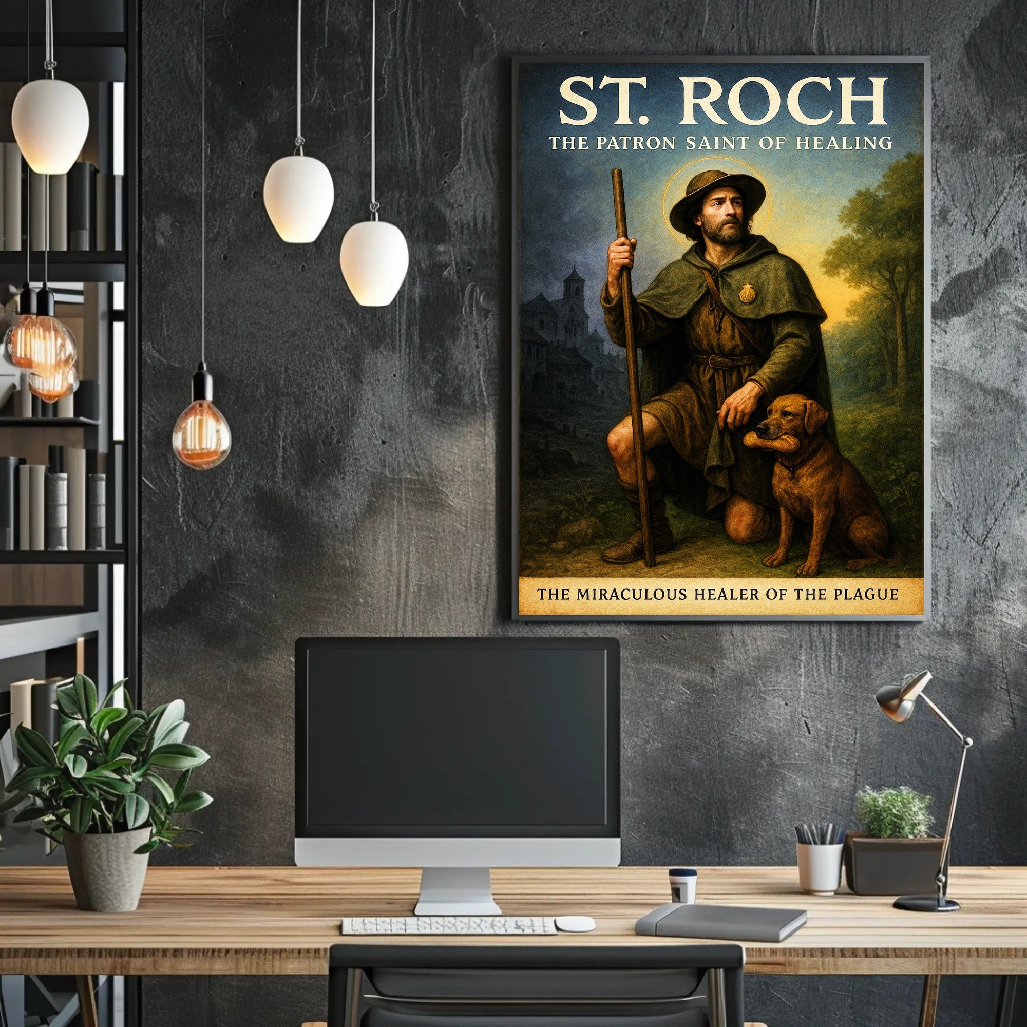 St. Roch The Patron Saint of Healing Poster PosterGoat