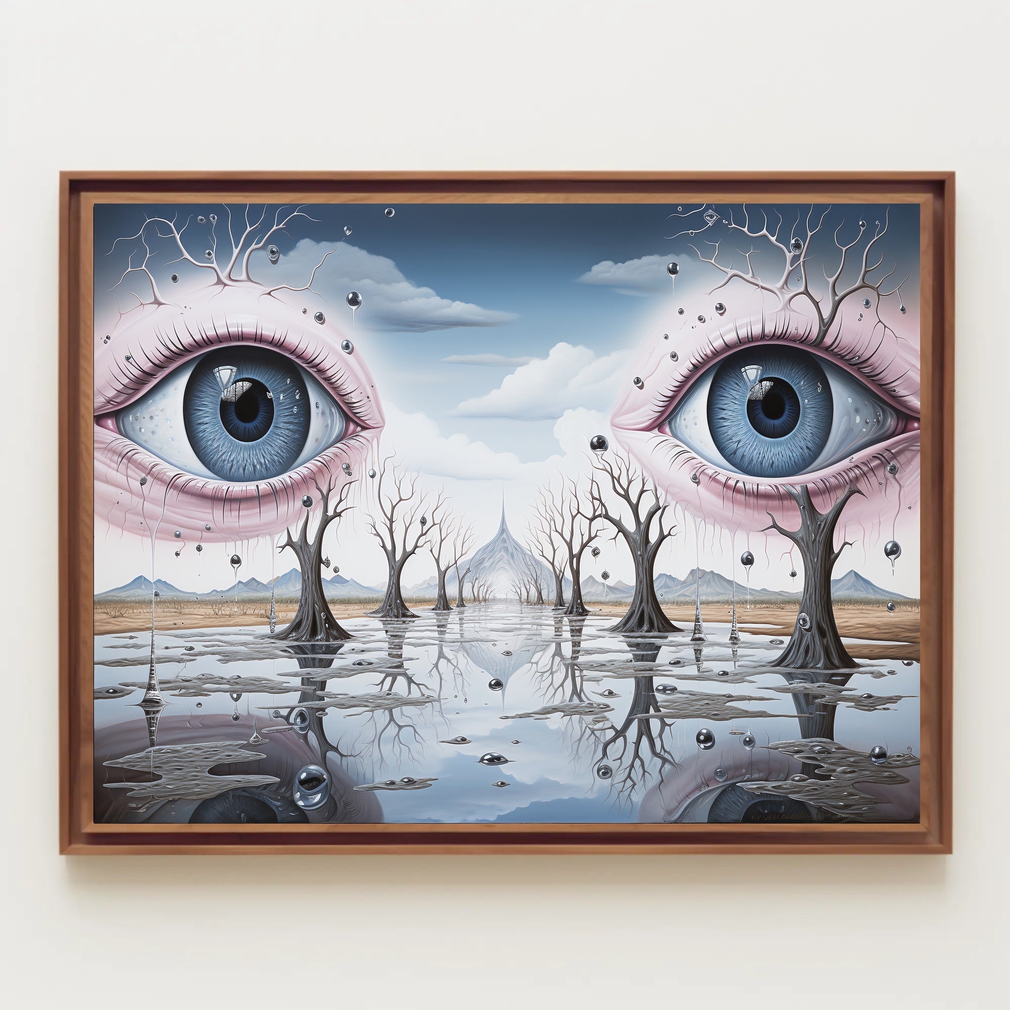 Surrealistic Eyescape Dreamscape Wall Art - Abstract or Artistic Poster