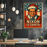 Nixon As Santa Poster