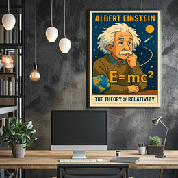 Albert Einstein The Theory Of Poster