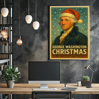 George Washington Christmas Poster