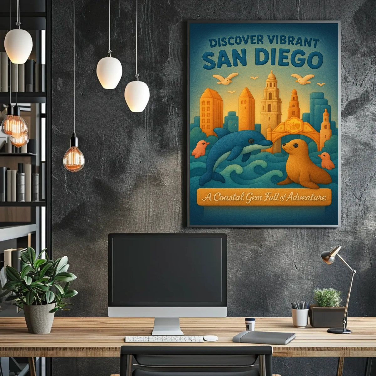 Discover Vibrant San Diego Poster