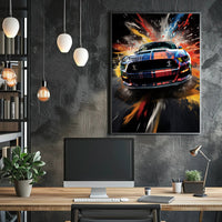 Speed And Color Explosion Poster