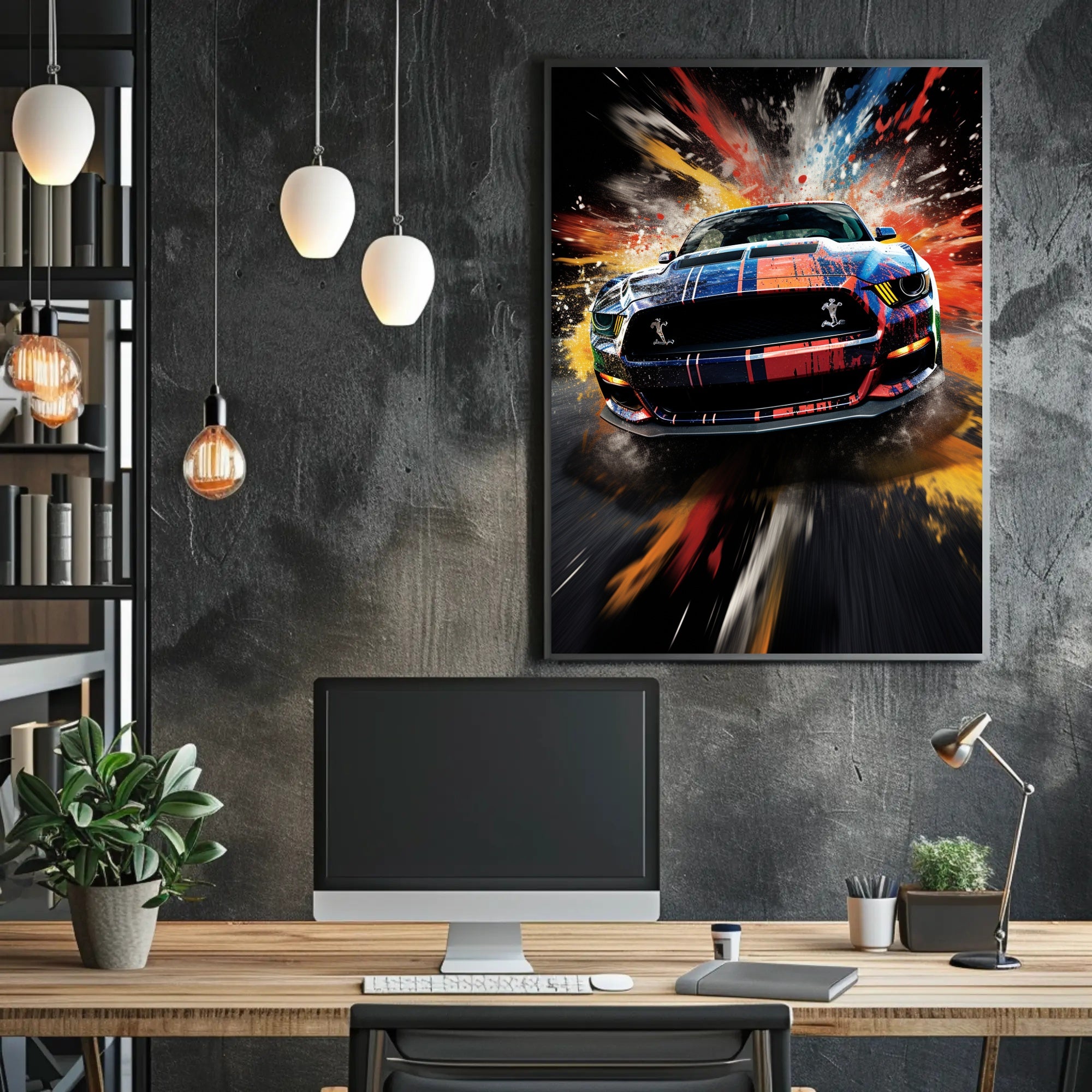 Speed And Color Explosion Poster