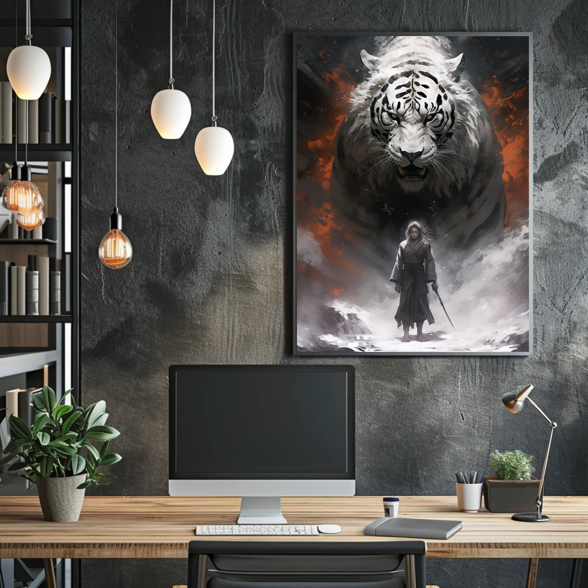 Warrior And The White Tiger Poster