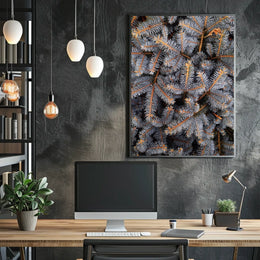 Evergreen Nature Tranquility Photorealistic National Park Poster