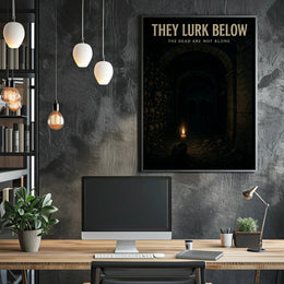 They Lurk Below Eerie Fantasy or Mythology Poster