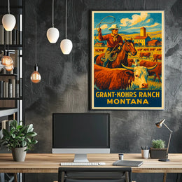 Grant-Kohrs Ranch Montana Poster