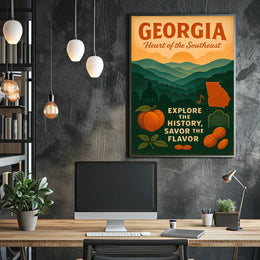 Georgia Heart Of The Southeast Poster