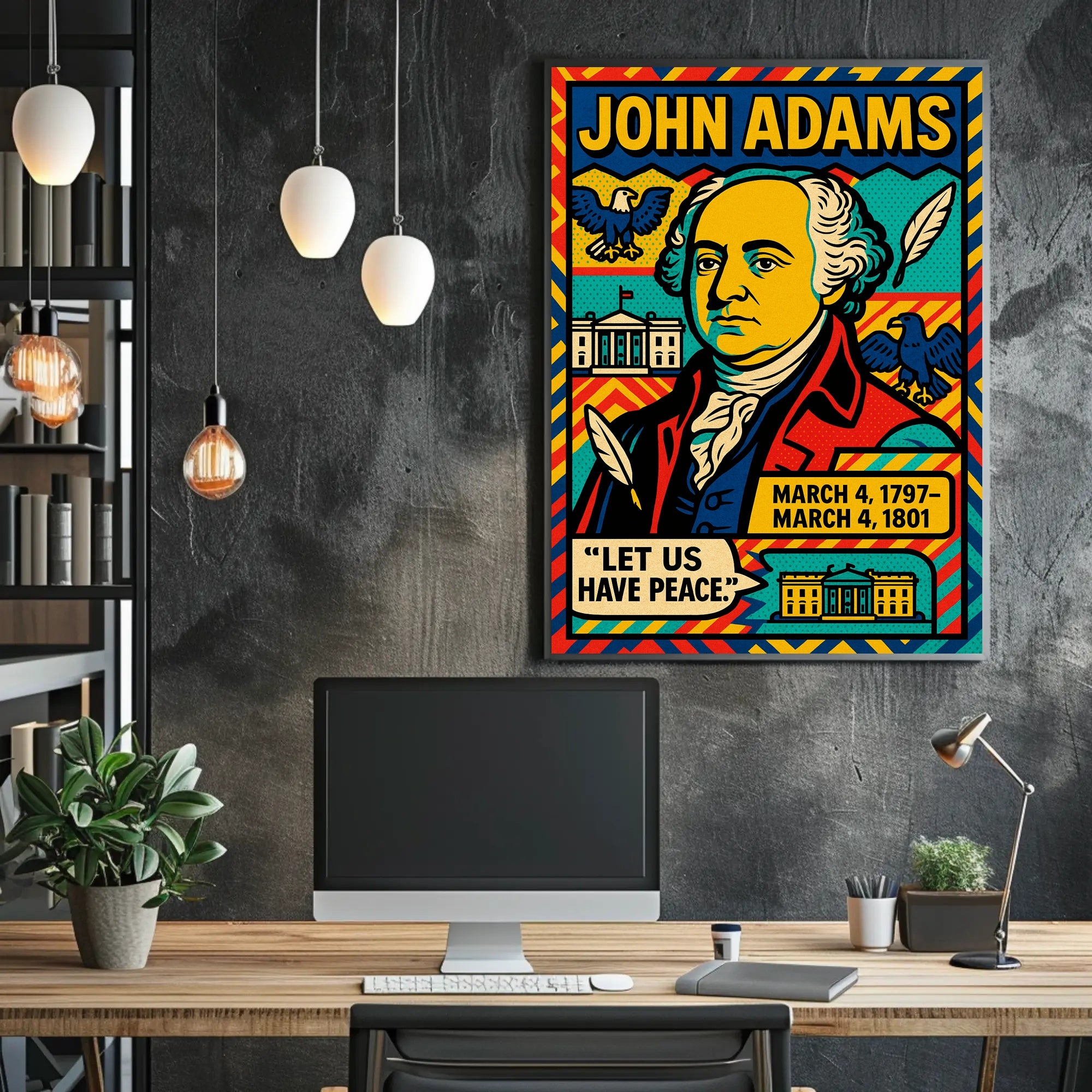 John Adams 2nd President Poster PosterGoat