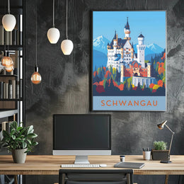 Neuschwanstein Castle Enchantment Travel Poster
