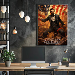 Abraham Lincoln Leadership Art Poster For Home Decor