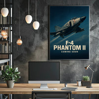 F-4 Phantom II Military Jet Fighter Poster PosterGoat