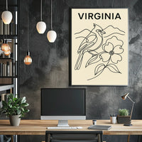 Virginia Nature Illustration Poster