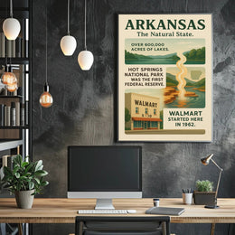 Arkansas The Natural State Poster