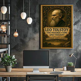 Leo Tolstoy The Passage of Time and Thought Poster