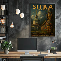 Sitka, Alaska Russian Colonial And Poster