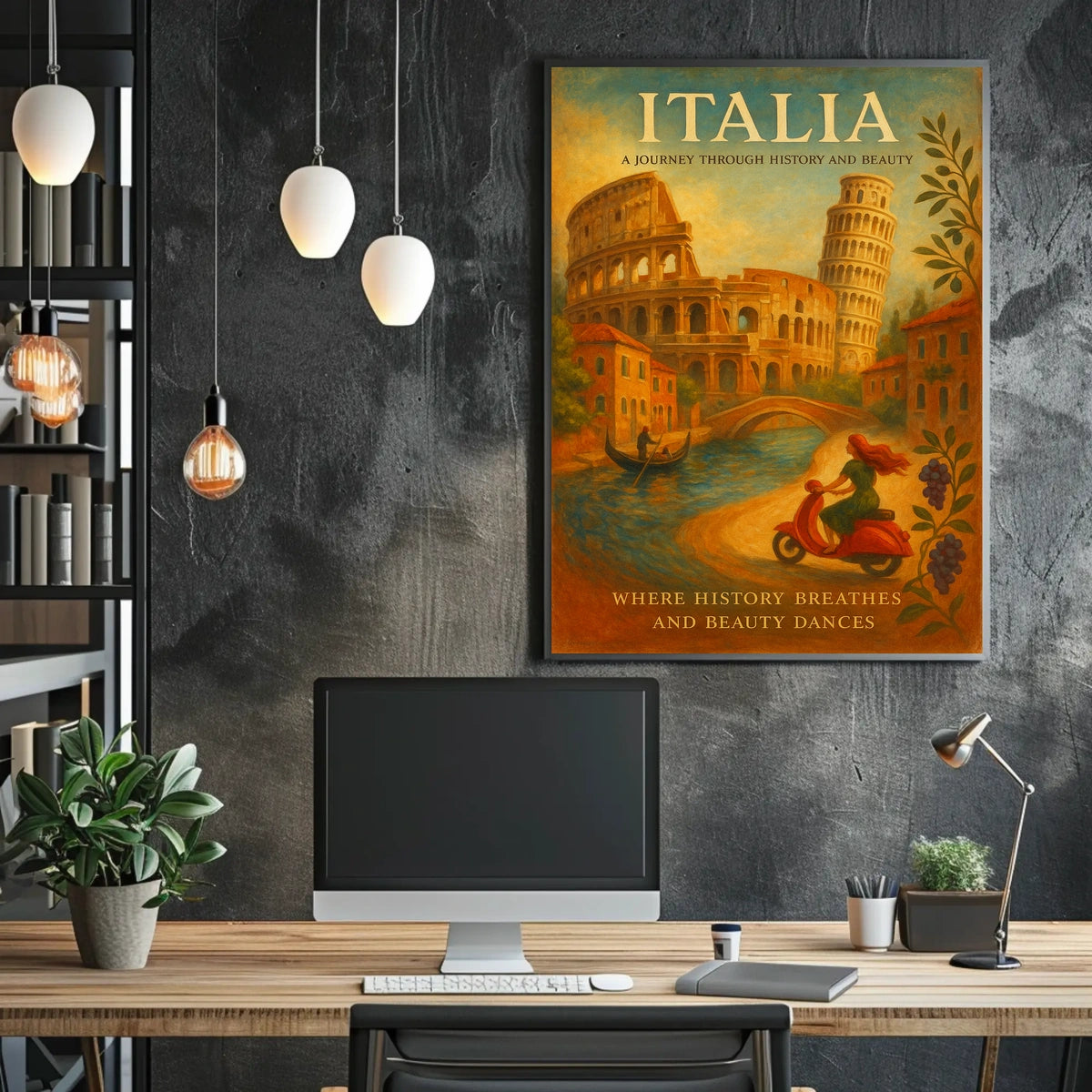 Italia A Journey Through History And Poster